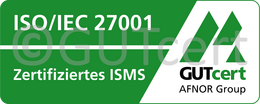 Prüfzeichen für ISO 27001