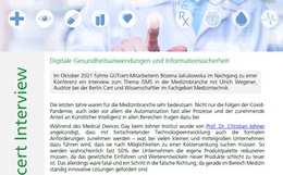 Interview zum Thema ISMS und Medizintechnik mit Berlin Cert Auditor Ulrich Wegener